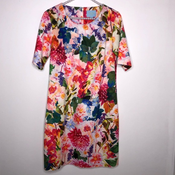 Cece ♡ Short Sleeve Bountiful Garden Dress - Picture 9 of 12